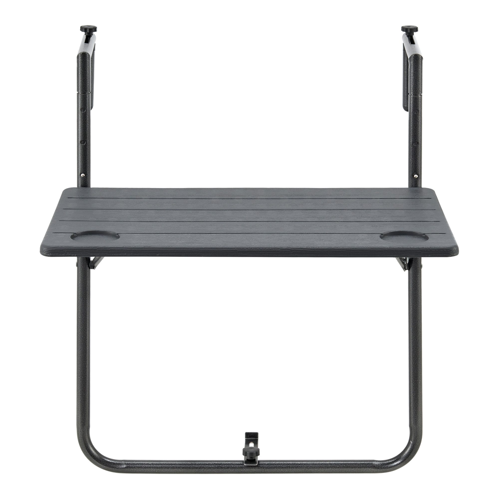 en.casa Balkonhängetisch, »Badolato« Balkontisch 84x60x60cm Dunkelgrau günstig online kaufen