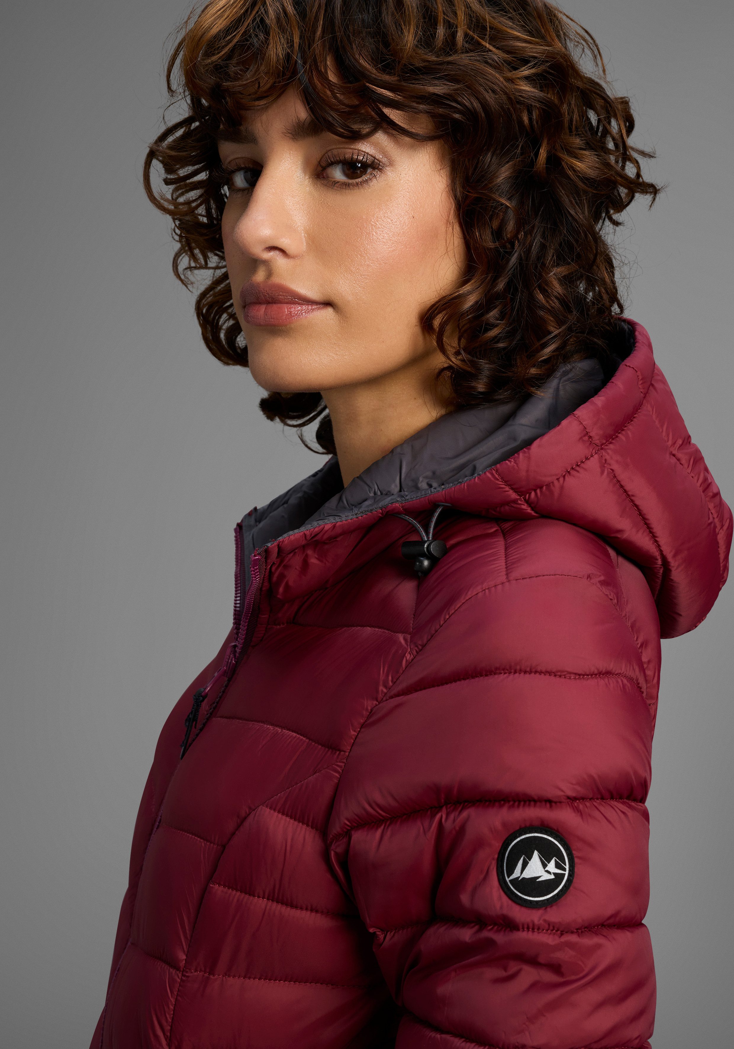 Polarino Steppjacke Übergangsjacke für kühle Tage, aus leichtem Webmaterial