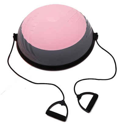 MIIGA Gymnastikball (1er Packung, 1 x Gymnastikball, 1 x Traningsbänder, 1 x Luftpumpe), 60 cm Durchmesser, anti-rutsch Material