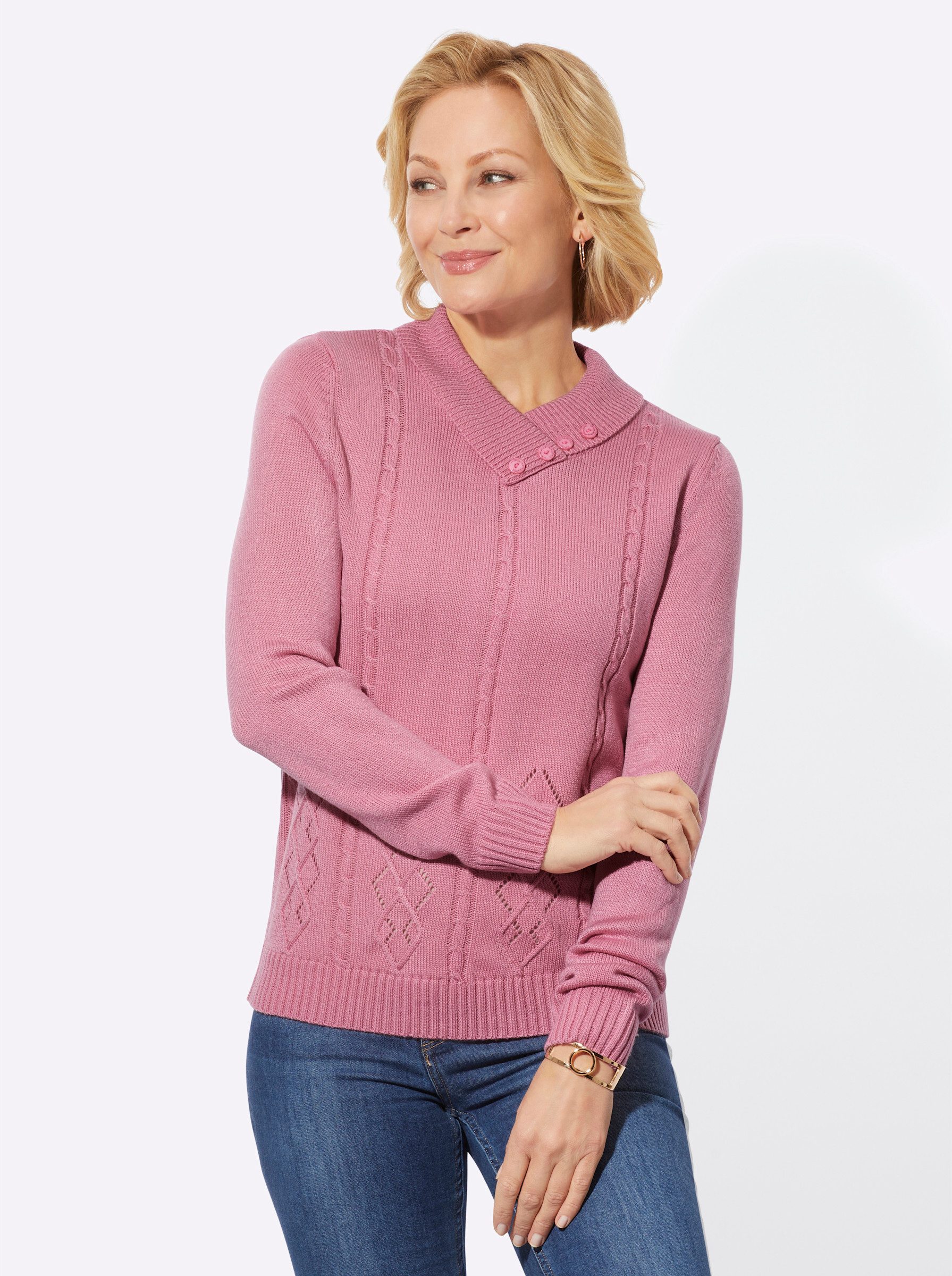 Strickpullover V-Ausschnitt-Pullover
