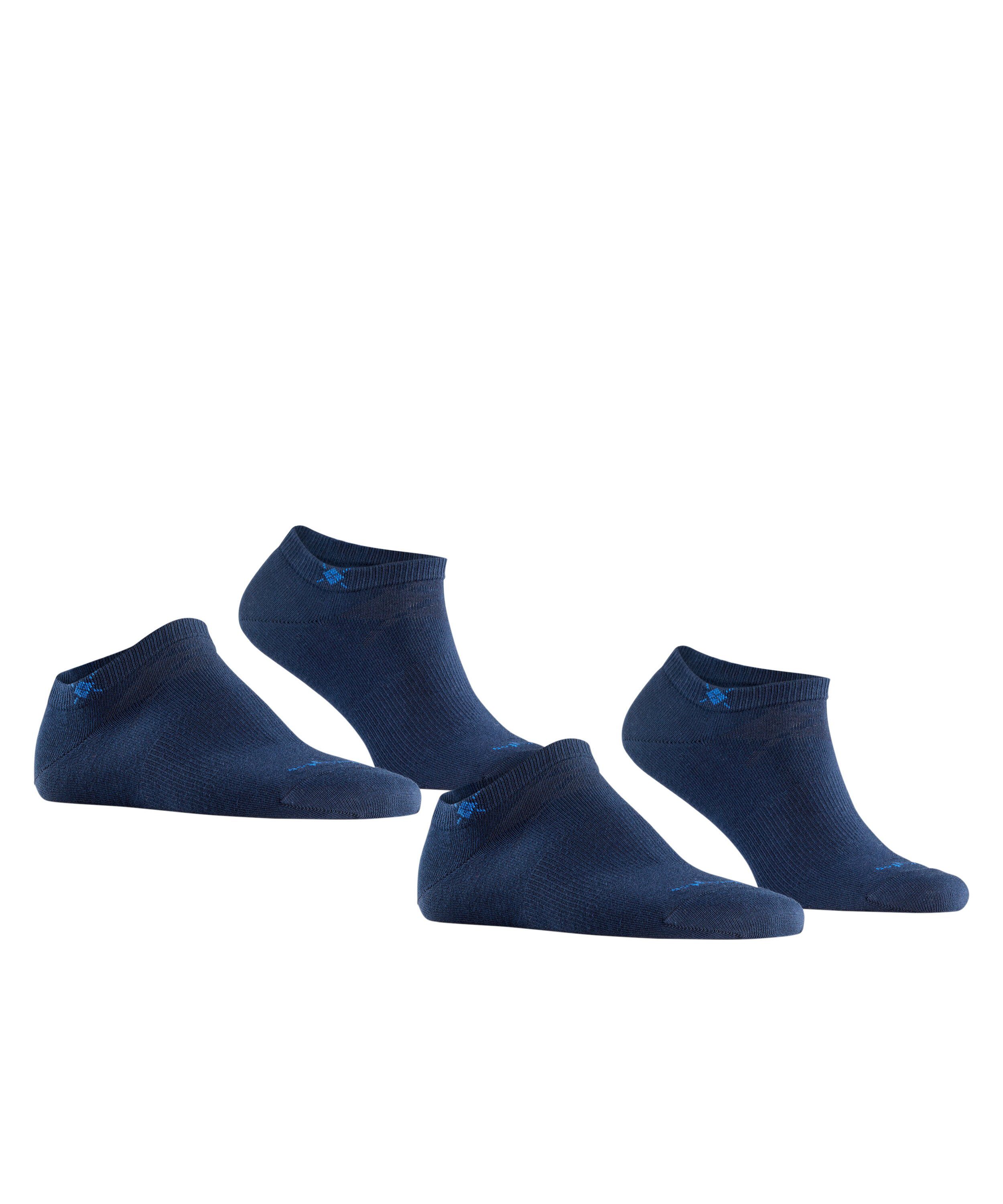 Burlington (6120) 2-Pack Baumwolle Everyday marine aus weicher Sneakersocken gekämmter (2-Paar)