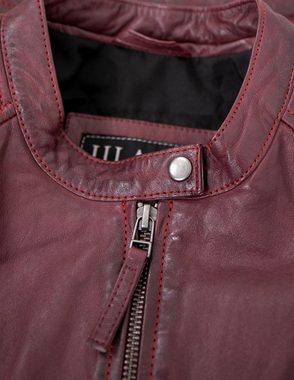 Jilani Lederjacke Laura Echtleder Damen Lederjacke Lammnappa Biker ox-red