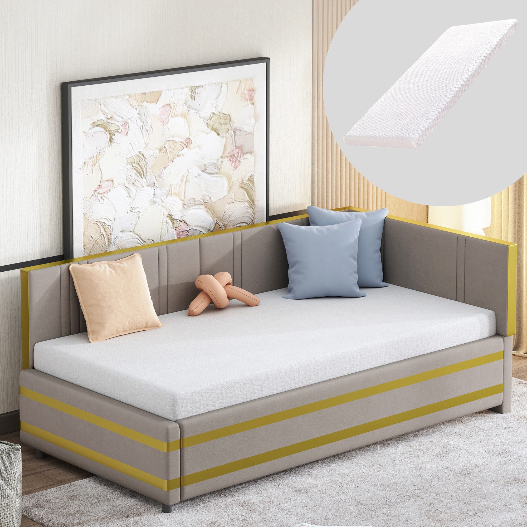 HAUSS SPOLE Schlafsofa 90x200cm Sofabett Multifunktionsbett günstig online kaufen
