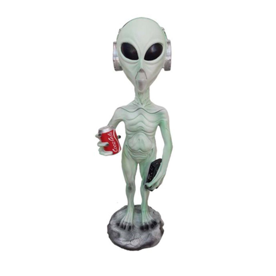 JVmoebel Dekofigur Alien Deko Figur Statue Skulptur 92 cm Figuren Statuen Skulpturen