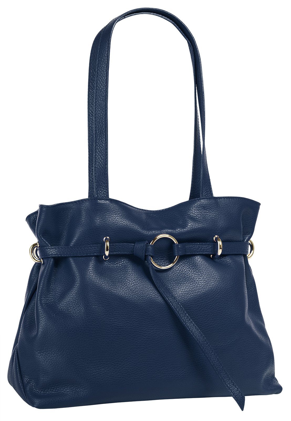 Samantha Look Henkeltasche SAMANTHA LOOK Damen echt Leder, Made in Italy, echt Leder, Made in Italy – Bild 3 von 5