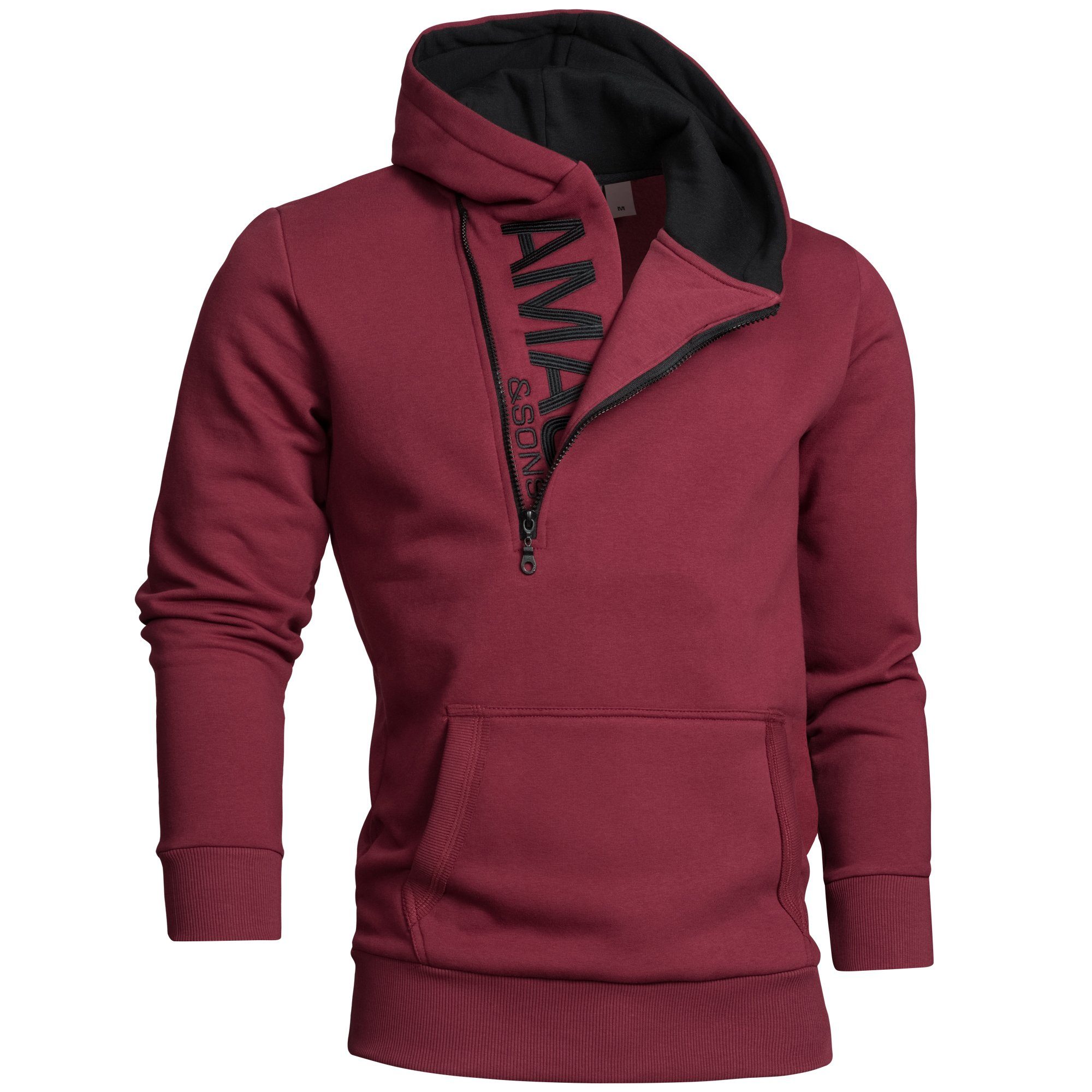 Amaci&Sons Kapuzenpullover HUNTSVILLE Kapuzenpullover Herren Zipper günstig online kaufen
