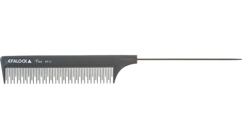 EFALOCK Professional Stielkamm Efalock Fine Nadelstielkamm #512 (205mm)