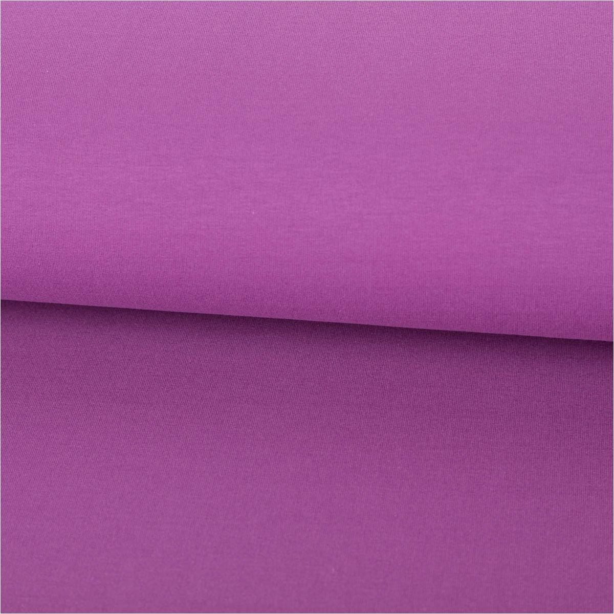 SCHÖNER LEBEN. Stoff Sweatstoff Meterware Bio Soft Sweat dünn uni violett 1,5m Breite, allergikergeeignet