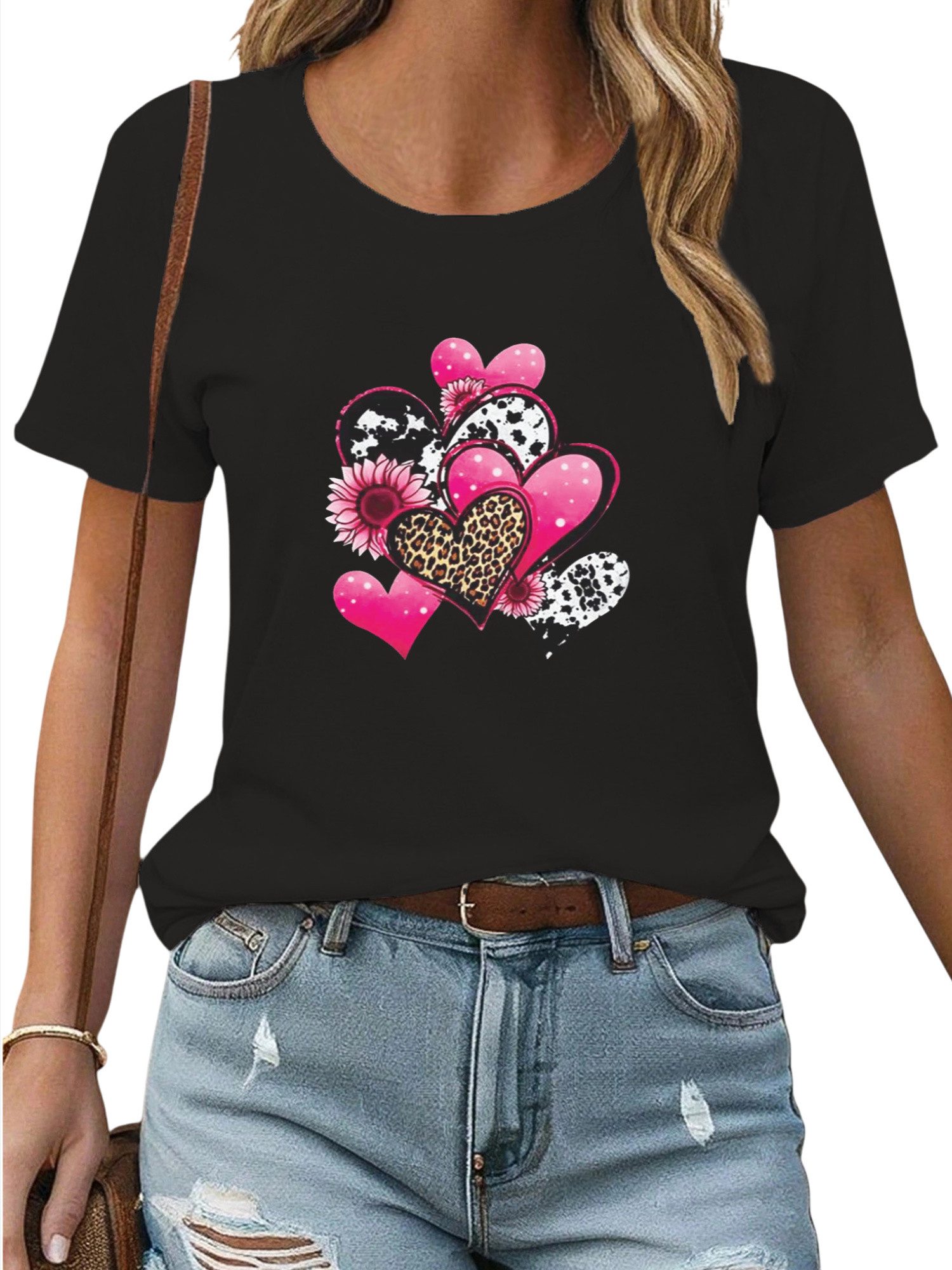 PYL Kurzarmbluse Damen Sommer Casual Bequemes günstig online kaufen