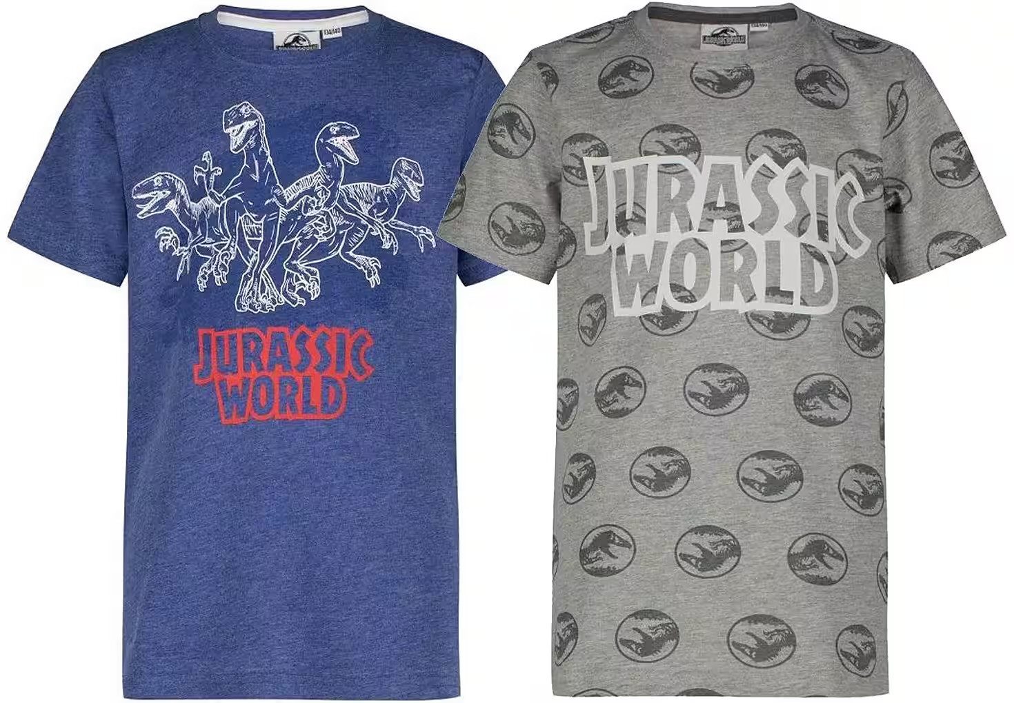 T-Shirt 2x Jurassic World T-Shirt Kinder Doppelpack Gr. 134-176
