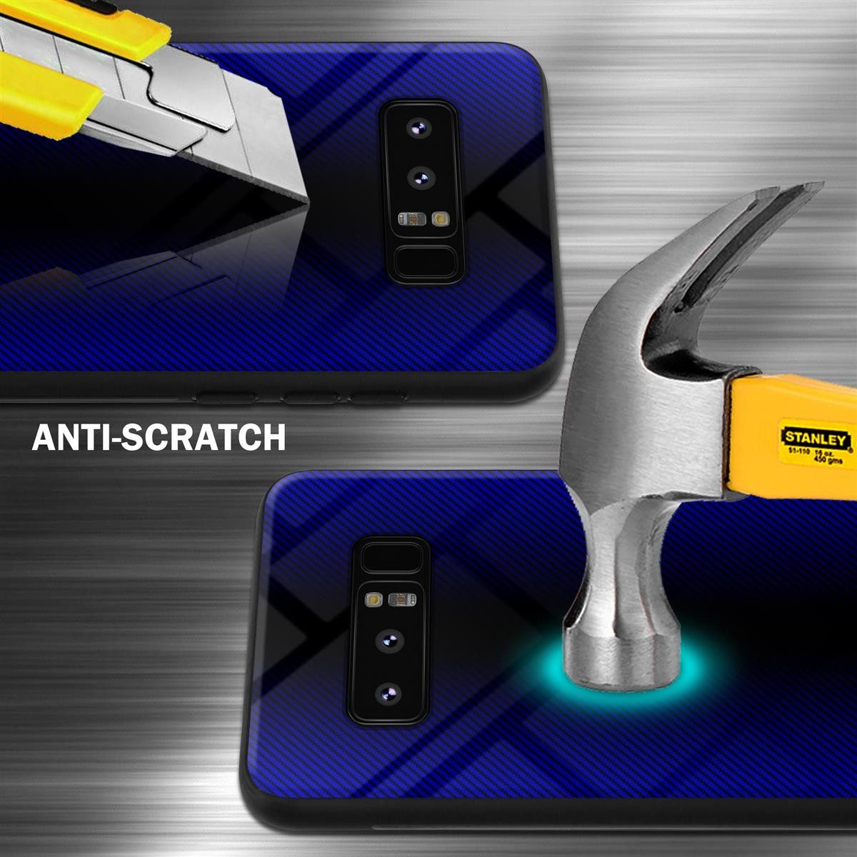 Cadorabo Handyhülle für Samsung Galaxy NOTE 8 Hülle Samsung Galaxy NOTE 8, Robustes Hard Case - Handy Schutzhülle - Hülle - Back Cover Bumper