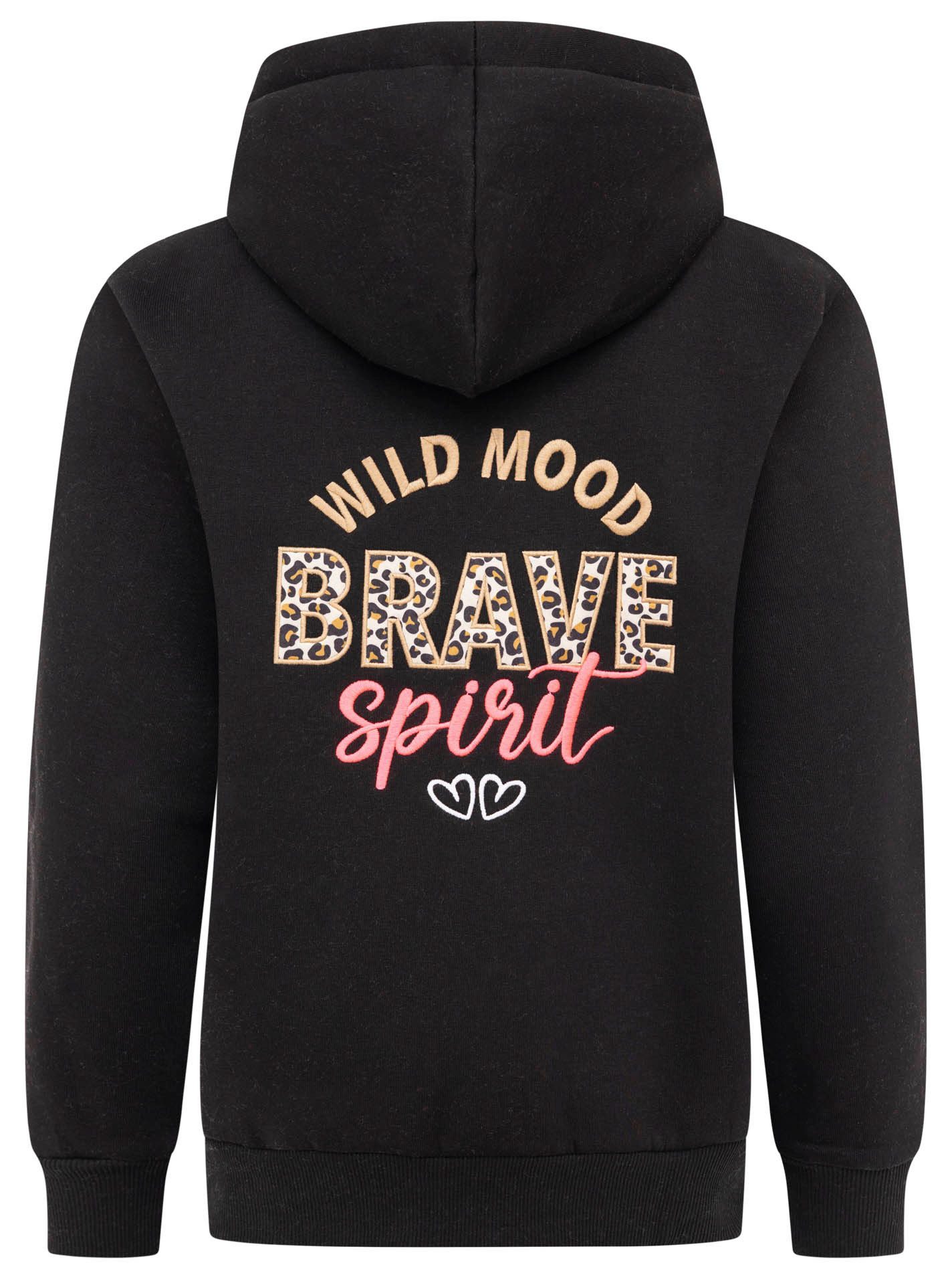 Zwillingsherz Kapuzensweatjacke "Brave Spirit" Langarm, Reißverschluss, Kap günstig online kaufen