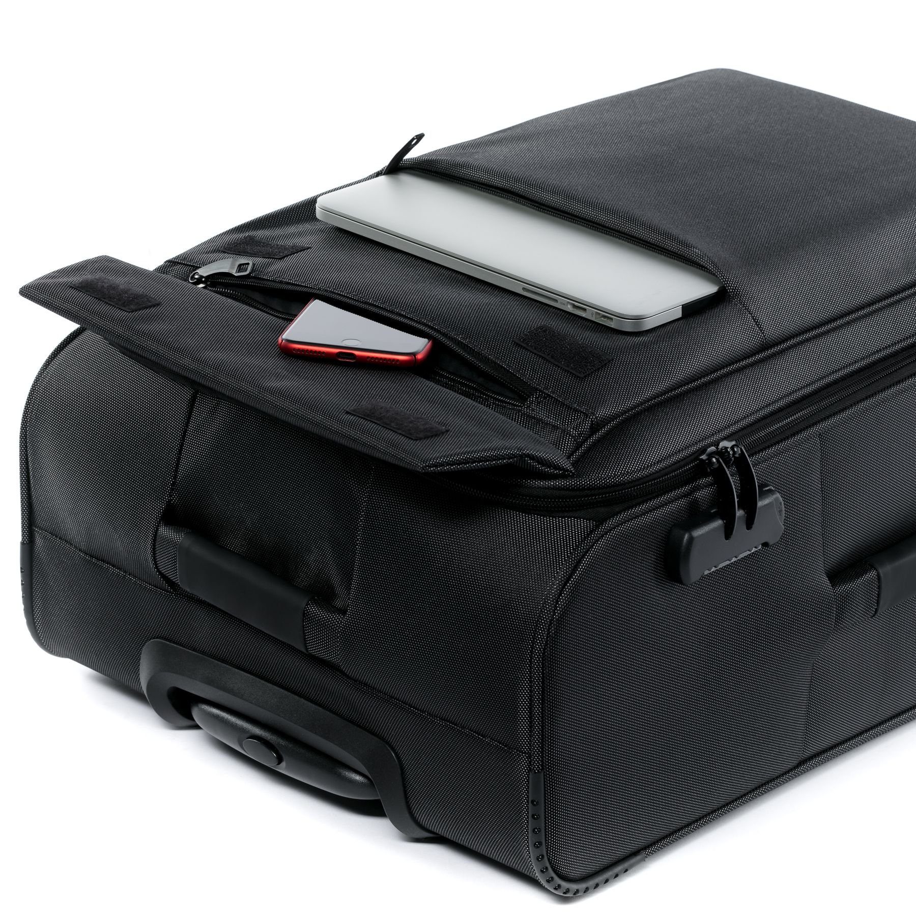 Koffer Premium Kofferset Rollkoffer 3er Calais, teilig 4 Weichschale Set, Trolley FERGÉ Rollen, 3 Reisekoffer