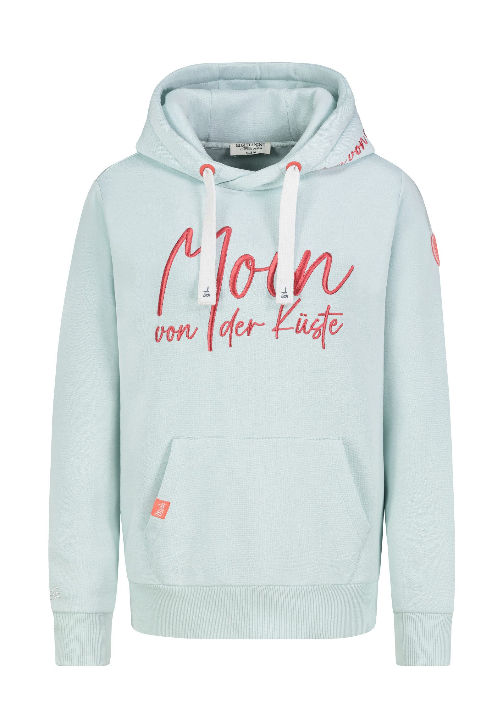 Eight2Nine Kapuzenpullover Damen Hoodie Kapuzenpullover mit Küstenprint Swe günstig online kaufen