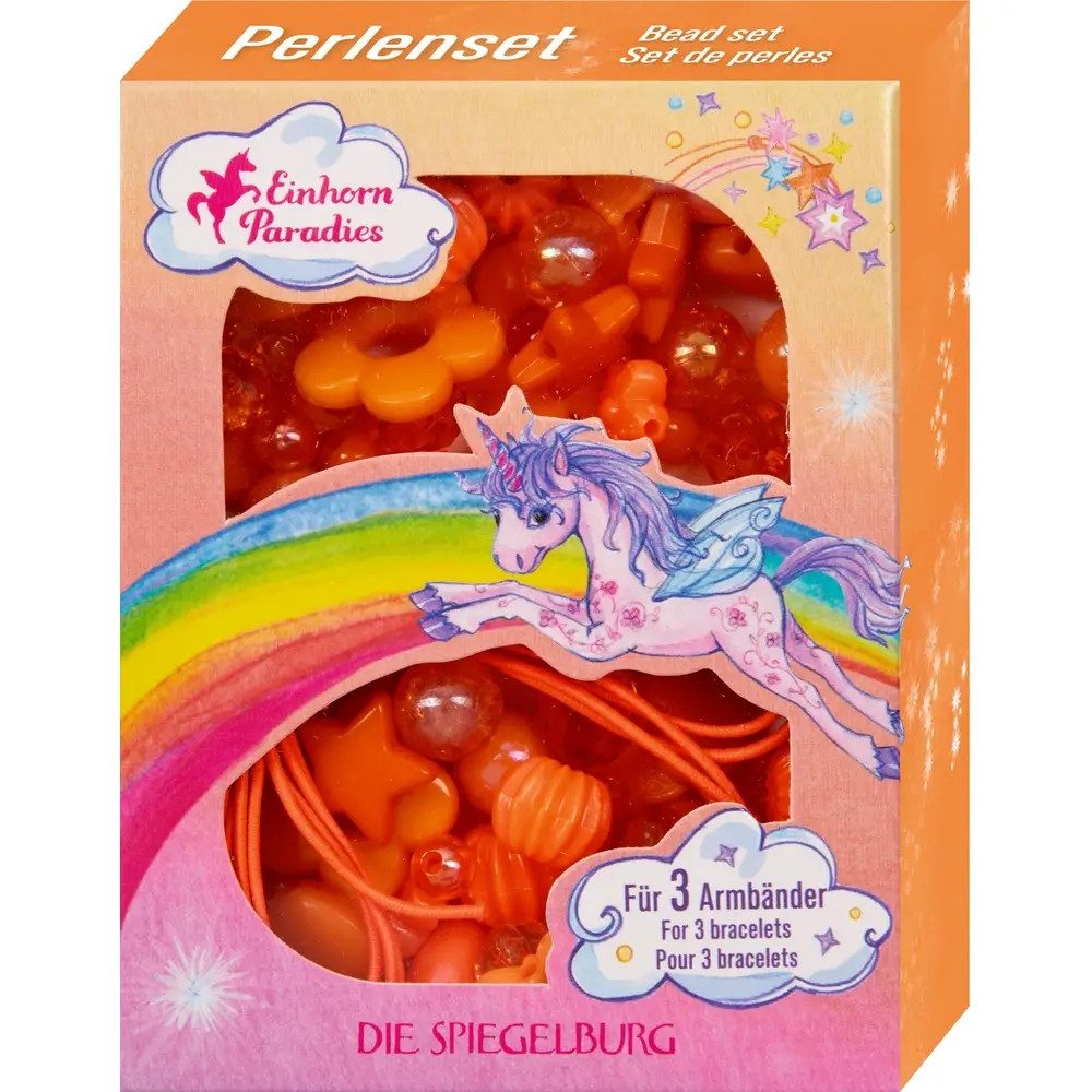 COPPENRATH DIE SPIEGELBURG Schmuckset Perlenset Orange - Einhorn-Paradies