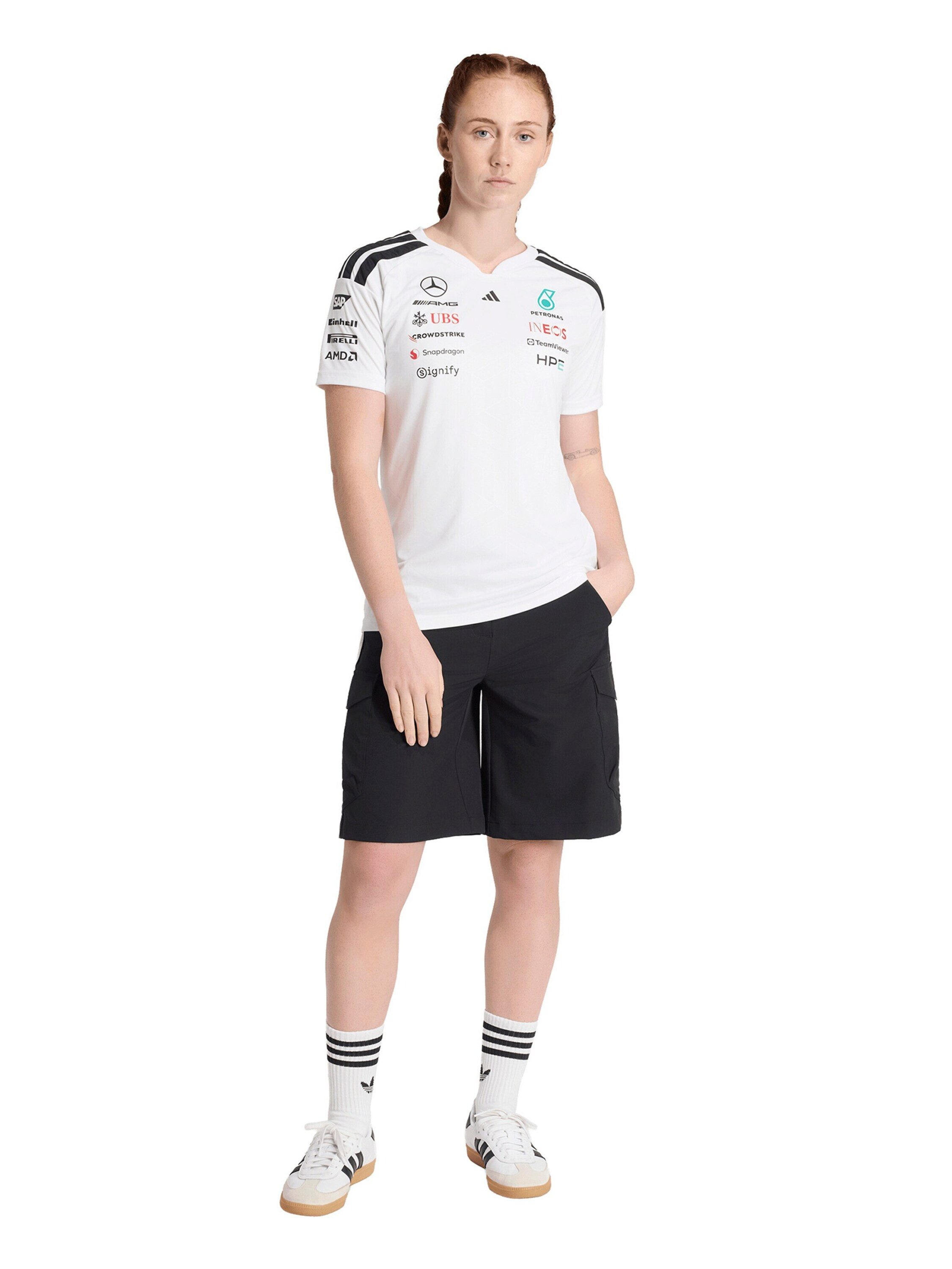 adidas Sportswear Funktionsshirt Mercedes - Amg Petronas Formula 1 Team (1-tlg) Seitenstreifen
