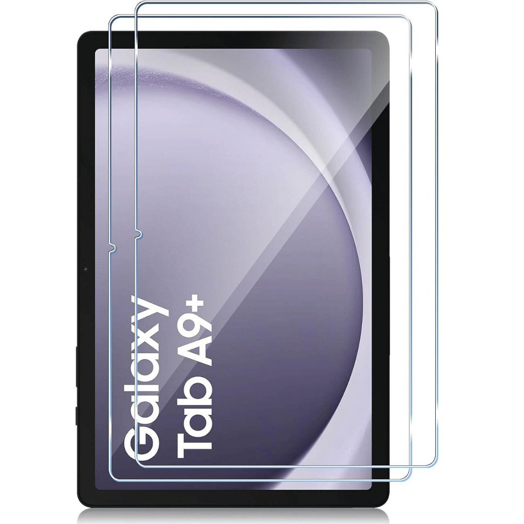SmartUP Displayschutzglas 2X Schutzglas für Samsung Galaxy Tab A9 Plus Display Panzerfolie Full für Samsung Galaxy Tab A9+