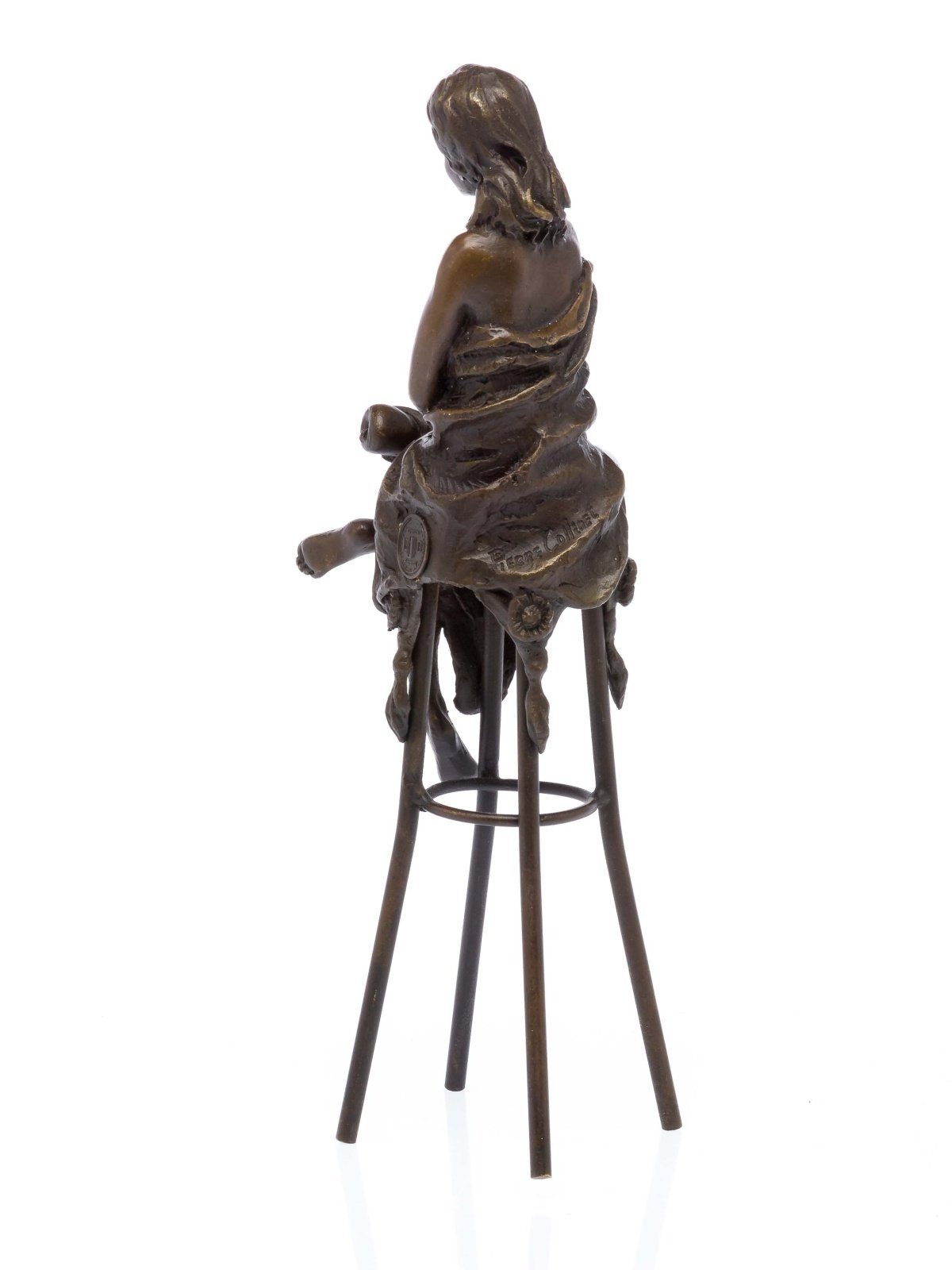 Aubaho Skulptur Figur Frau erotische Bronze Skulptur Kunst an Sculpture Bronzeskulptur