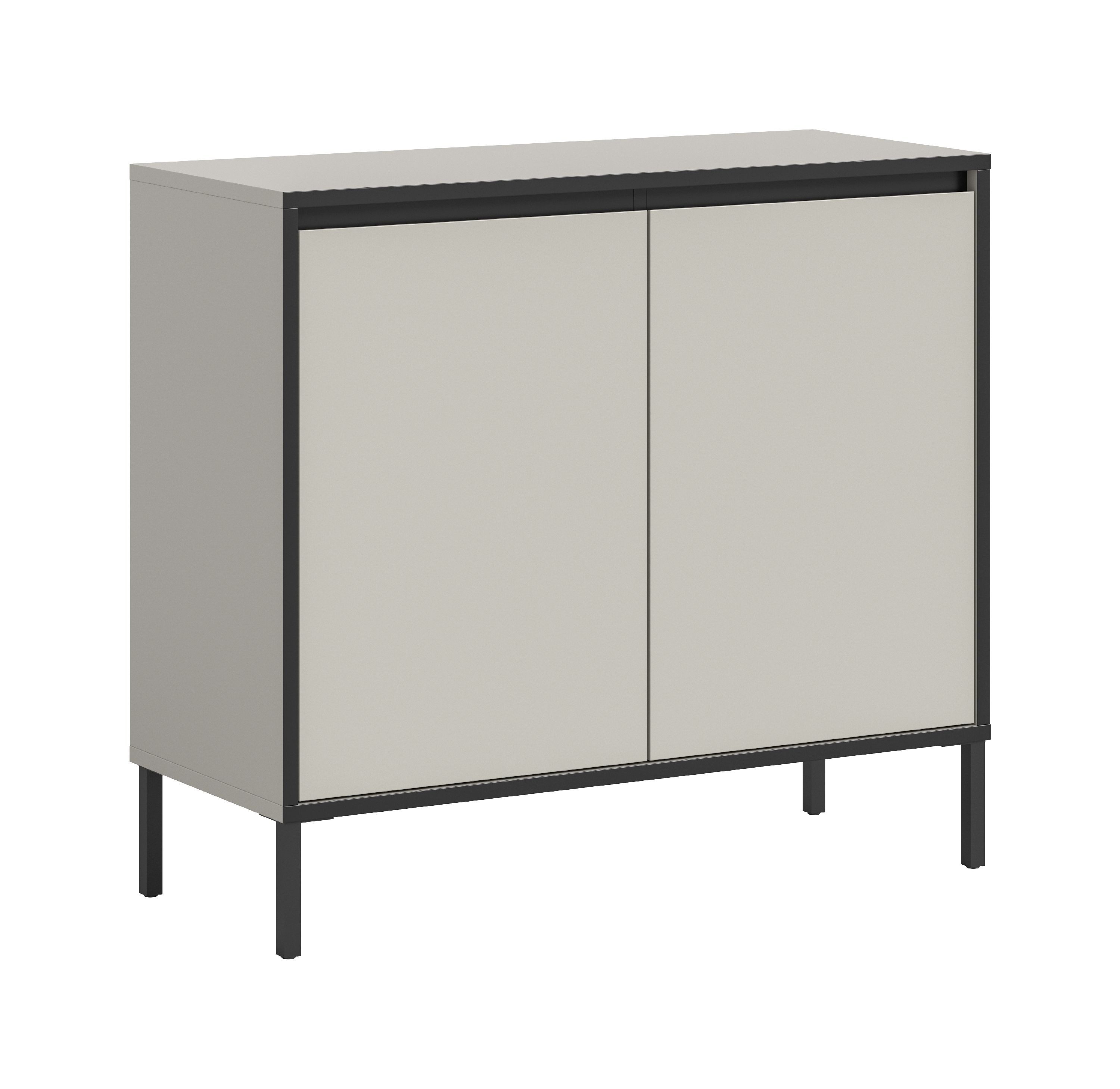 xonox.home Kommode Tron, Kaschmir Nachbildung Melamin beschichtet modern 92x83x38 cm