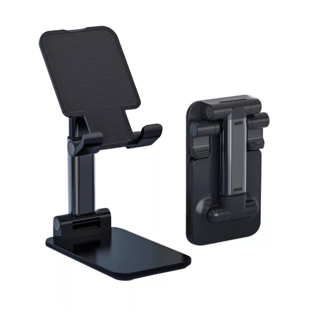 LA CUTE Tablet-Halterung Verstellbarer Handy-Tablet-Ständer, teleskopisch, rutschfest, (bis 13,00 Zoll, Teleskopischer Handy- und Tablet-Ständer mit Winkelverstellung, Ständer für Smartphones und Tablets, inkl. verstellbarer Halterung, Verstellbarer Winkel, teleskopische Höhe, rutschfest)