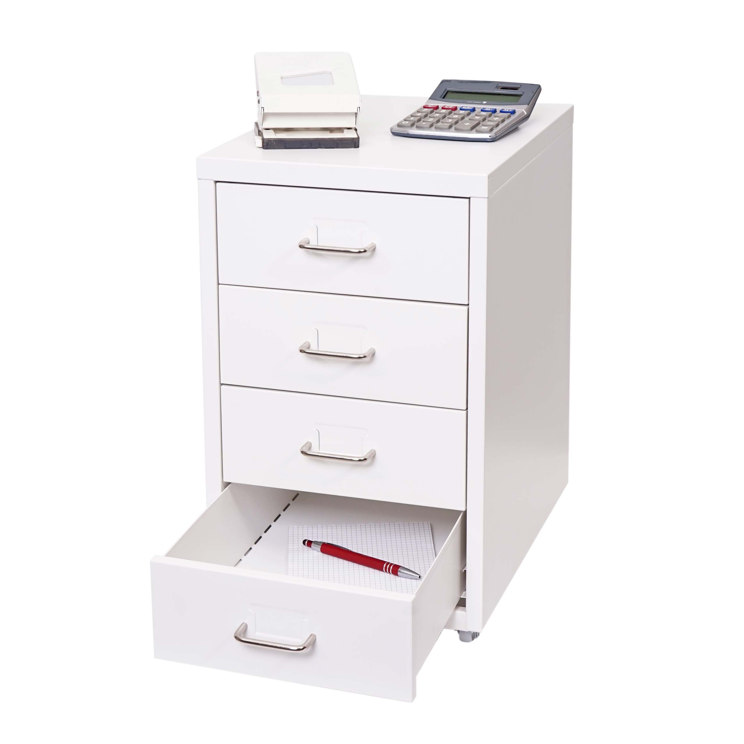 MCW Rollcontainer T851-4, Schubladen mit Vollauszug, Mit Etikettenhalter, V günstig online kaufen