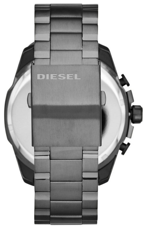 Diesel Chronograph MEGA CHIEF DZ4329, Quarzuhr, Armbanduhr, Herrenuhr, Stoppfunktion, Edelstahlarmband
