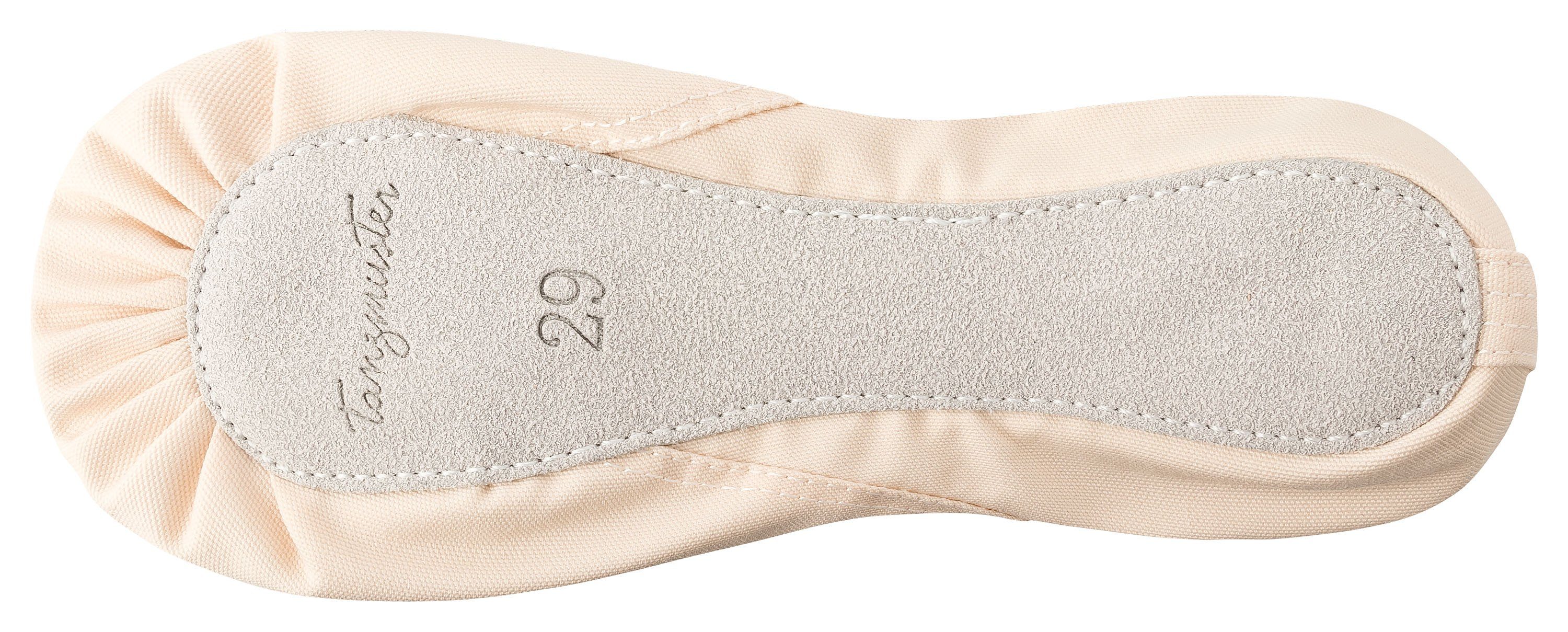 tanzmuster Ballettschuhe Dani mit ganzer Ledersohle Tanzschuh Ballettschläppchen für Mädchen – Bild 5 von 5