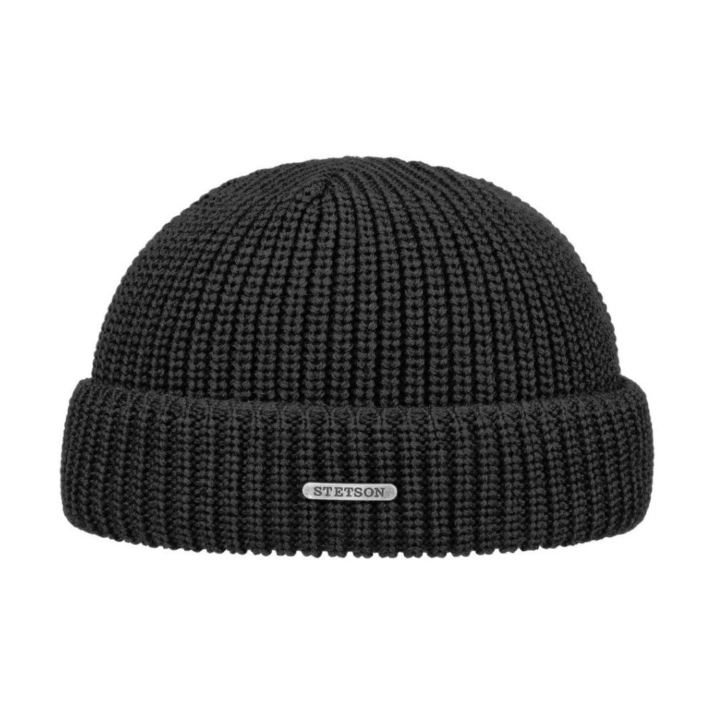 Stetson Beanie Stetson Nashville Merino Beanie (nein) Beanie Mütze mit Markenemblem