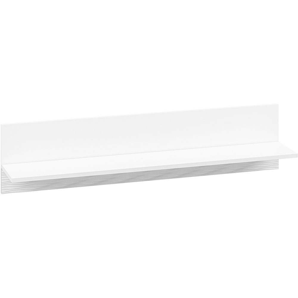 Wohnwand in weiß Lomadox LED AURICH-131, 5-tlg), mit Beleuchtung Hochglanz (5-St., 5-teilig
