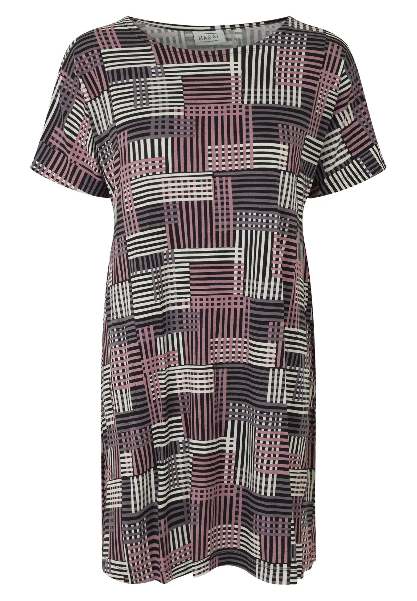 Masai Shirtkleid MaGertie Weicher Drapierung Einschubtaschen, Jersey, diskrete feminine