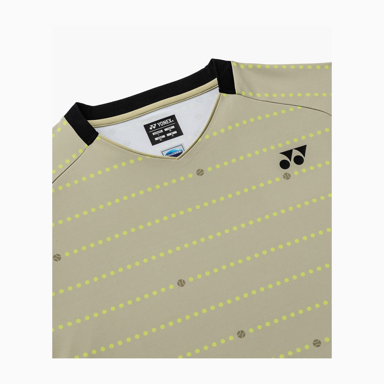 Yonex T-Shirt Crew Neck Tennis Year Round (100% Polyester) 2026 khaki Herren