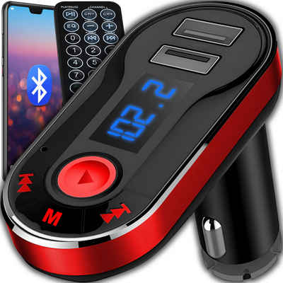 Retoo FM Transmitter Auto Bluetooth Ladegerät USB Radio Adapter KFZ-Transmitter, Universelle Verbindung, Kabelloses Audio, Einfache Bedienung
