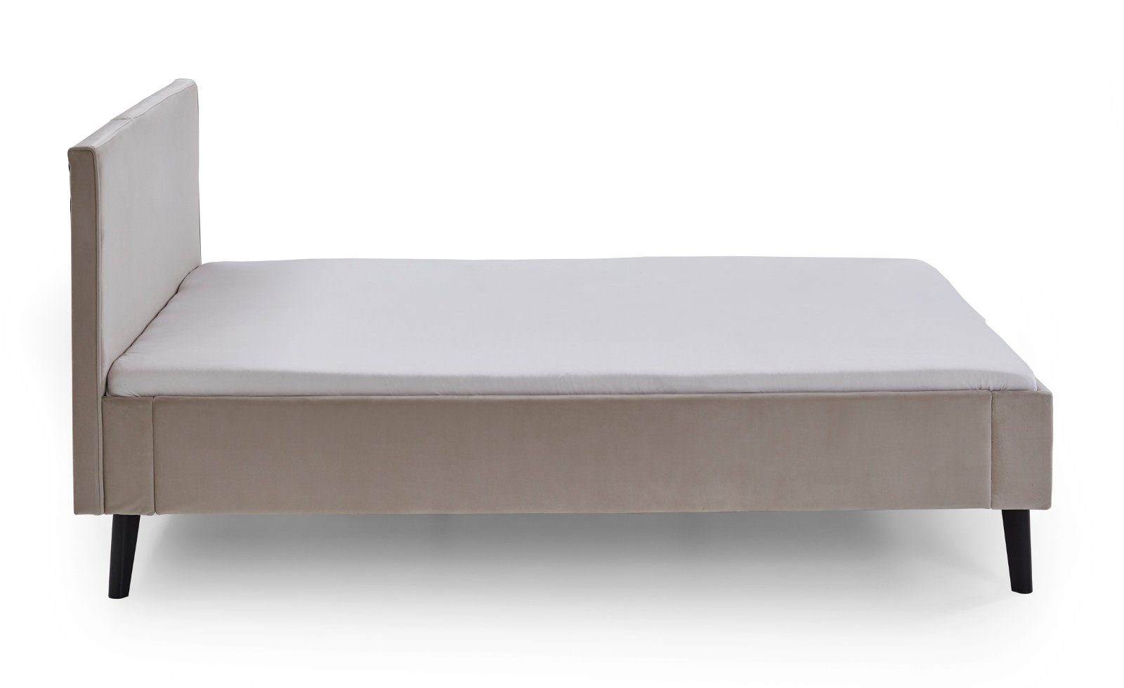 meise.möbel Polsterbett Telso (Samt in oder beige, mit 180 Komforthöhe 140x200 Liegefläche cm), x200