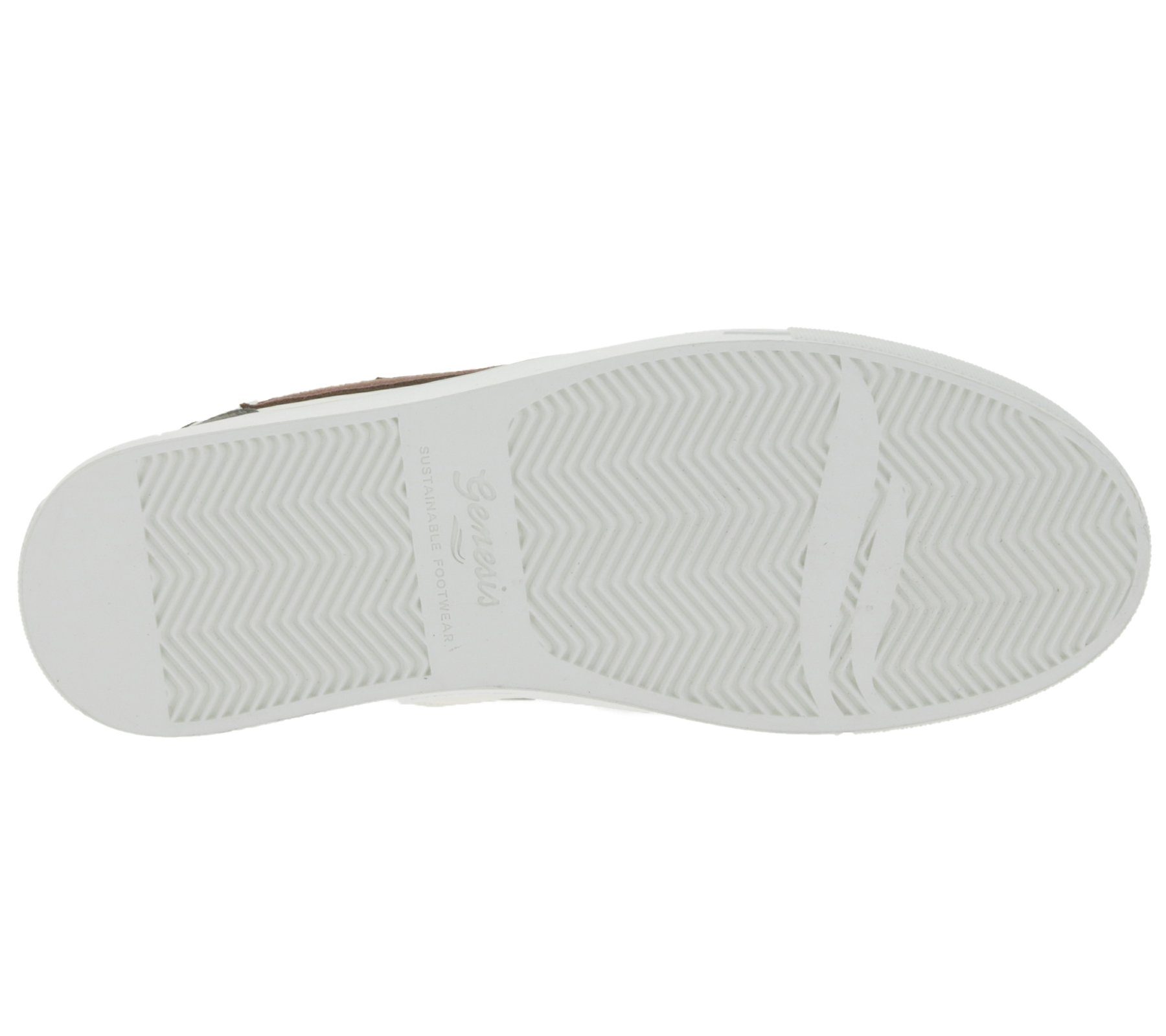 GENESIS Genesis G-Soley Damen Skater-Schuhe Weiß/Bordeaux 1004238 Sneaker Freizeit-Schuhe Sneaker Low Top Echtleder