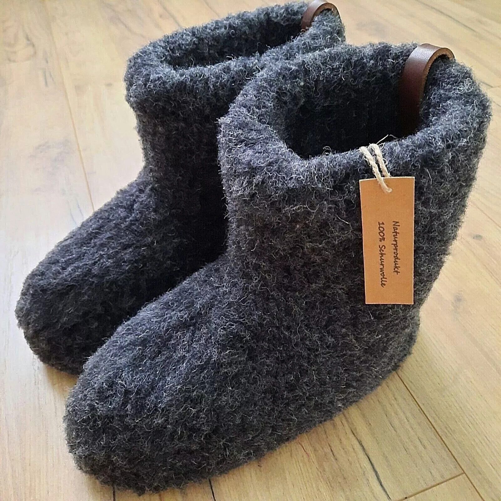 em-ka Валенки Schurwolle Lamwolle Winter Warme Wollsocke Домашняя обувь Hausschuh Füßwärmer für Damen und Herren Naturprodukt aus Schafwolle