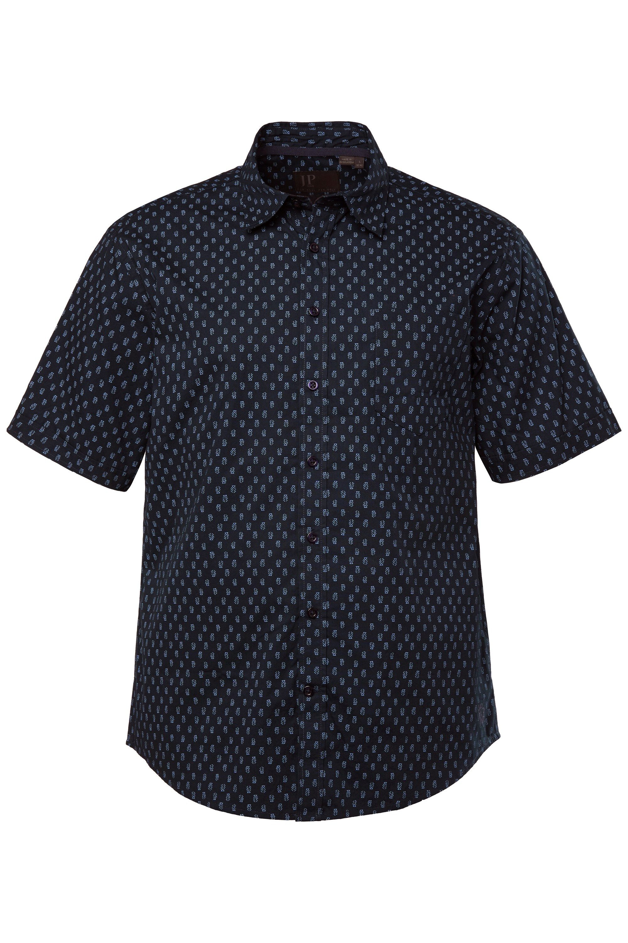 JP1880 Kurzarmhemd Hemd Halbarm Kentkragen Minimal Print Modern Fit – Bild 2 von 3
