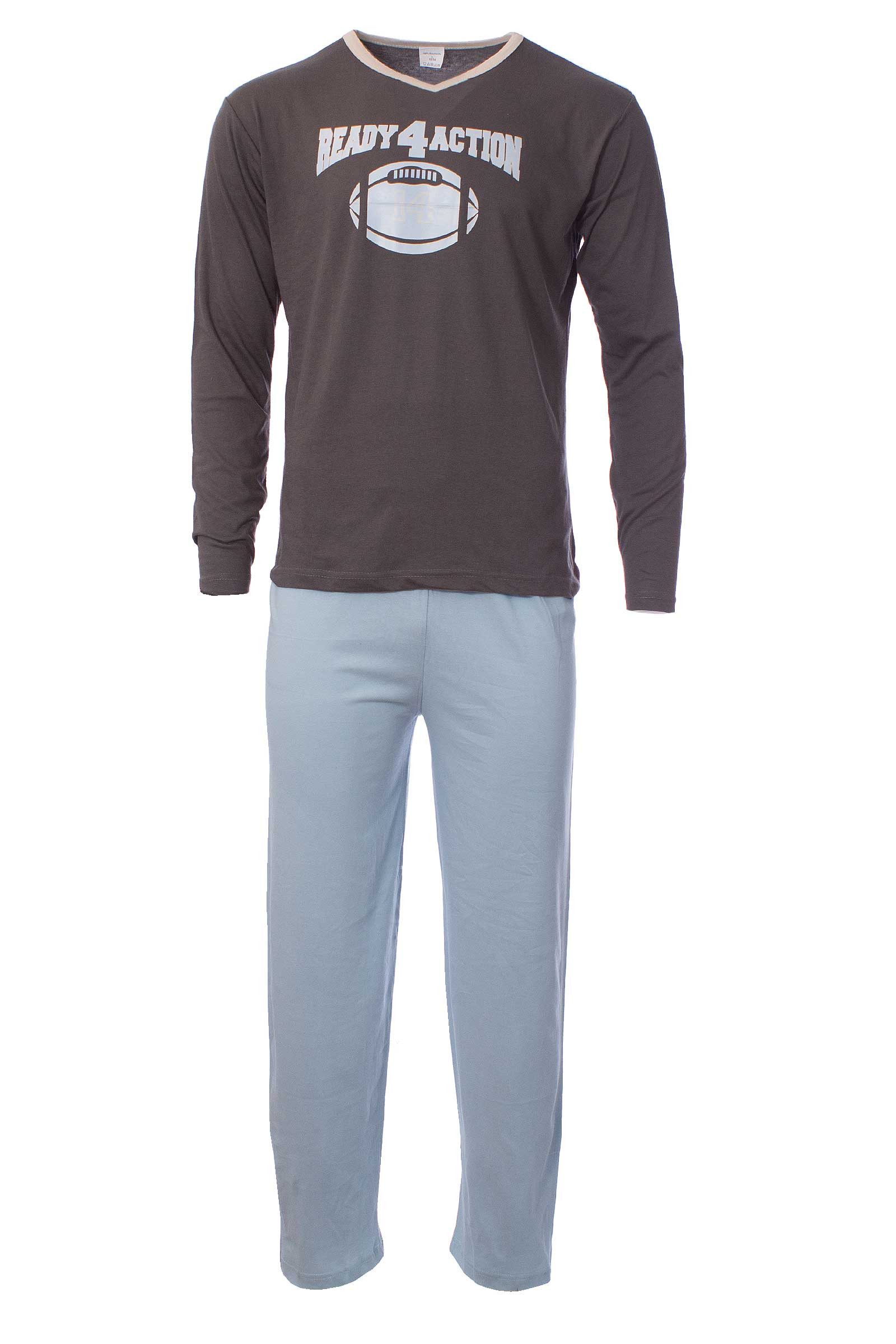 Weit & Breit Handelsgesellschaft mbH Pyjama Herren Pyjama Schlafanzug Pyjam günstig online kaufen