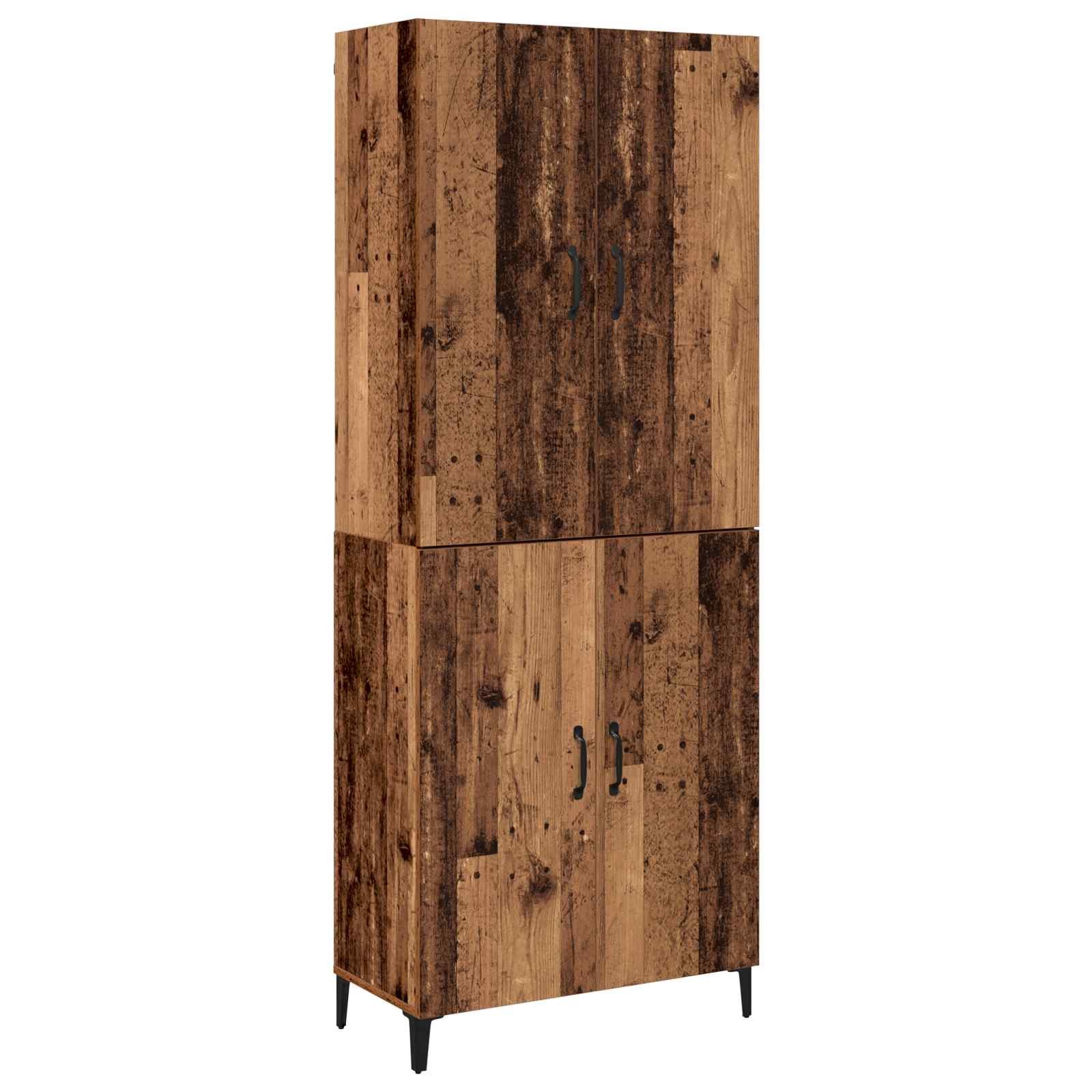 vidaXL Highboard Highboard 2 Stk. Altholz 69,5 x 34 x 180 cm Holzwerkstoff (2 St)