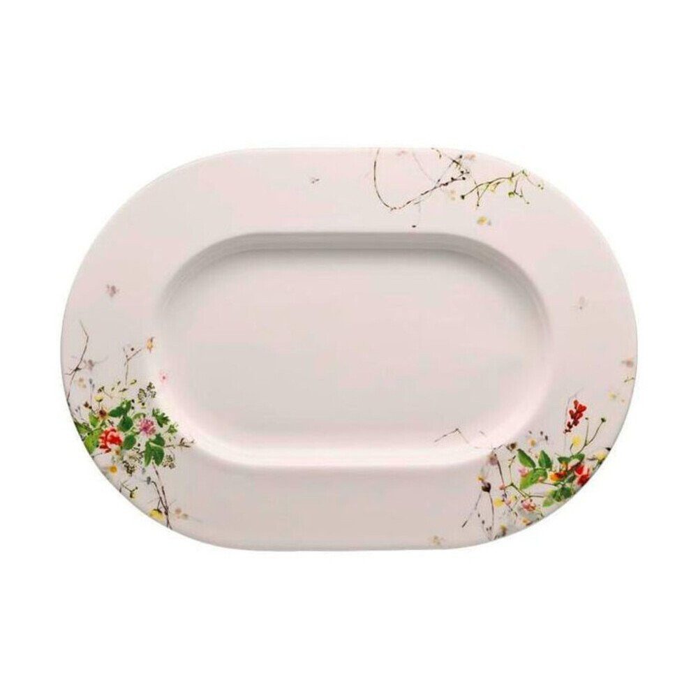 Rosenthal Servierplatte Platte 34 cm Brillance Fleurs Sauvages, Bone China, Platte, Ø34cm, Bone China, mehrfarbig