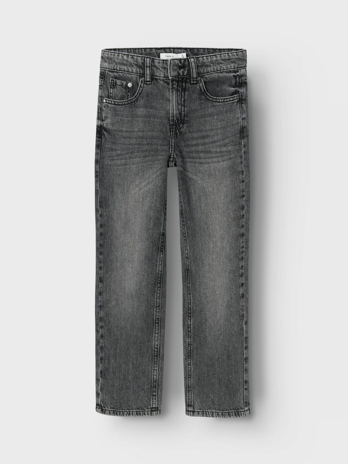 Name It Straight-Jeans NKMRYAN – Jeans mit geradem Bein, strapazierfähig unifarben, casual, straight fit, Denim/Jeans