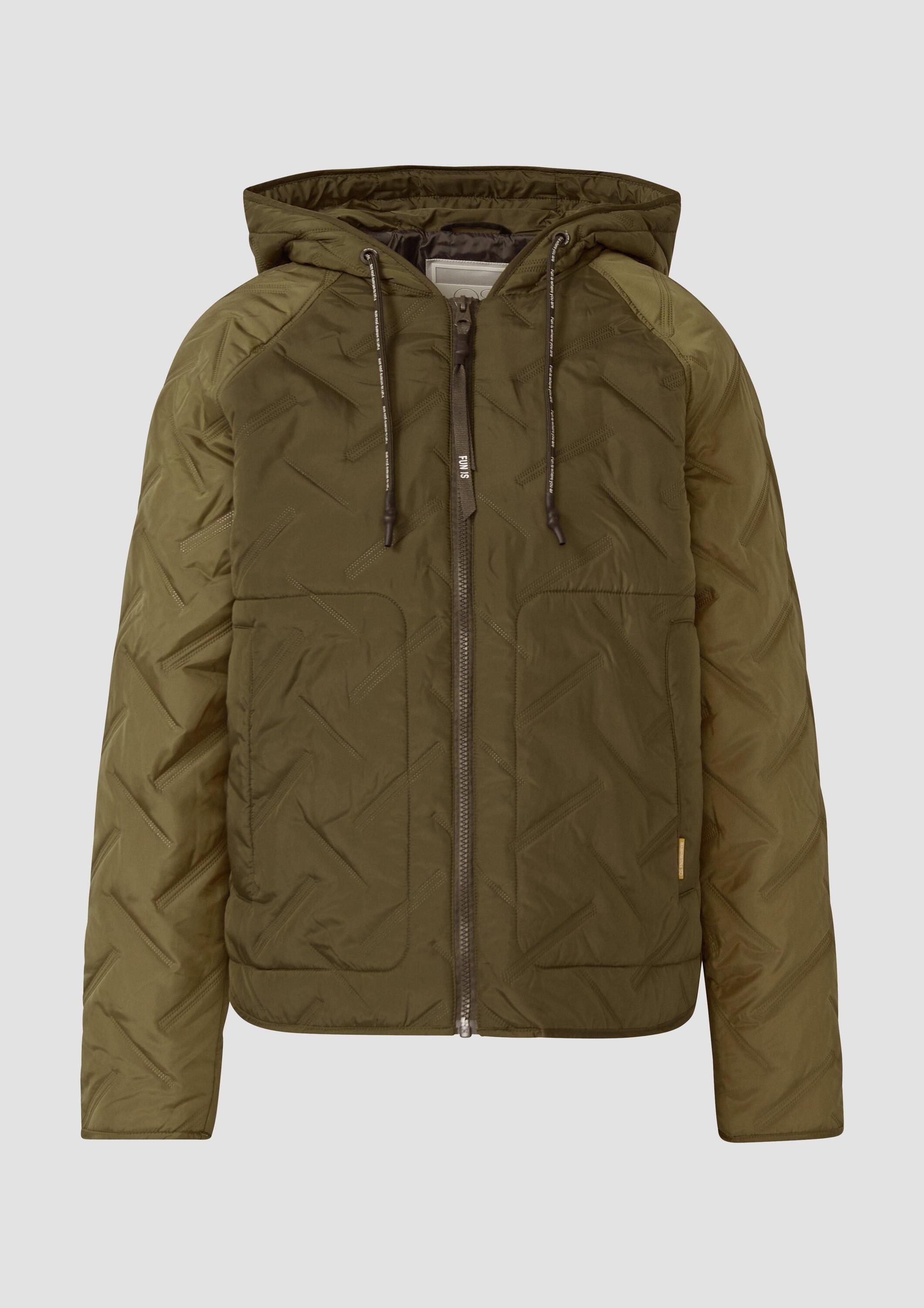 QS Funktionsjacke Outdoor-Jacke Wattierte Jacke mit Kapuze