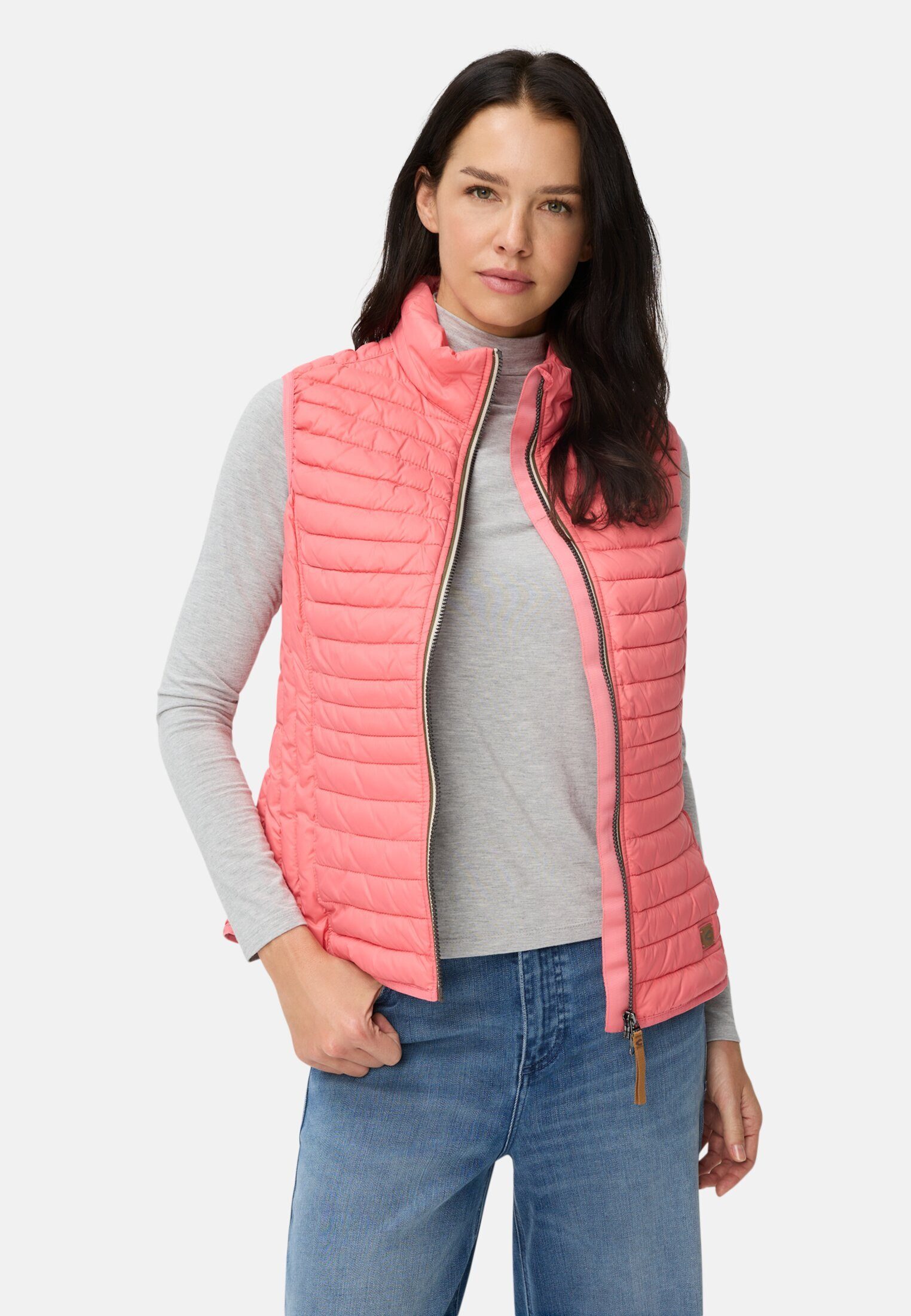 camel active Steppweste mit reflektierenden Details ärmellos Stehkragen mit günstig online kaufen