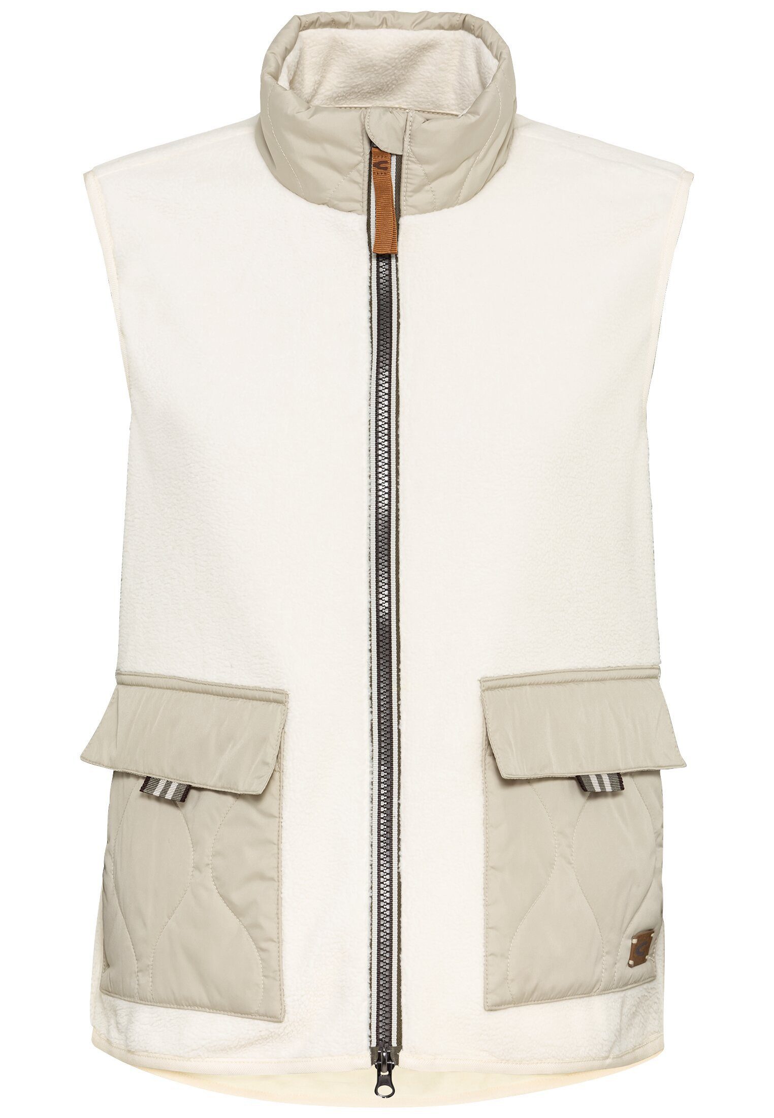 camel active Fleeceweste Teddy Fleeceweste mit Stehkragen günstig online kaufen