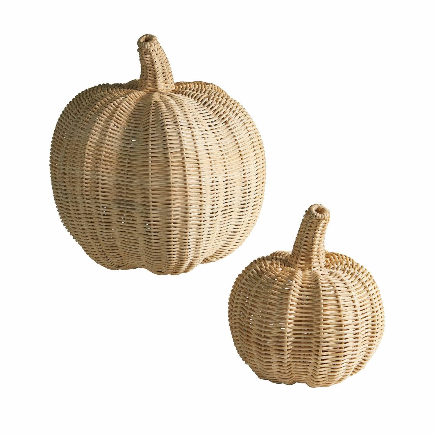 Dekoobjekt Kürbis 2er Set Madlen beige