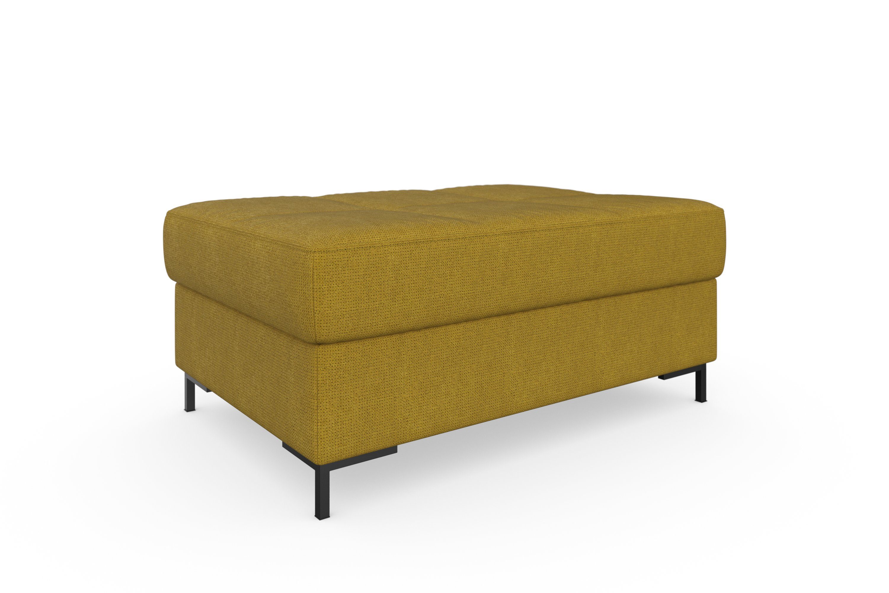 DOMO collection Polsterhocker Capelo bequem, Federkernunterfederung, B/T 100/70cm, inklusive Federkern