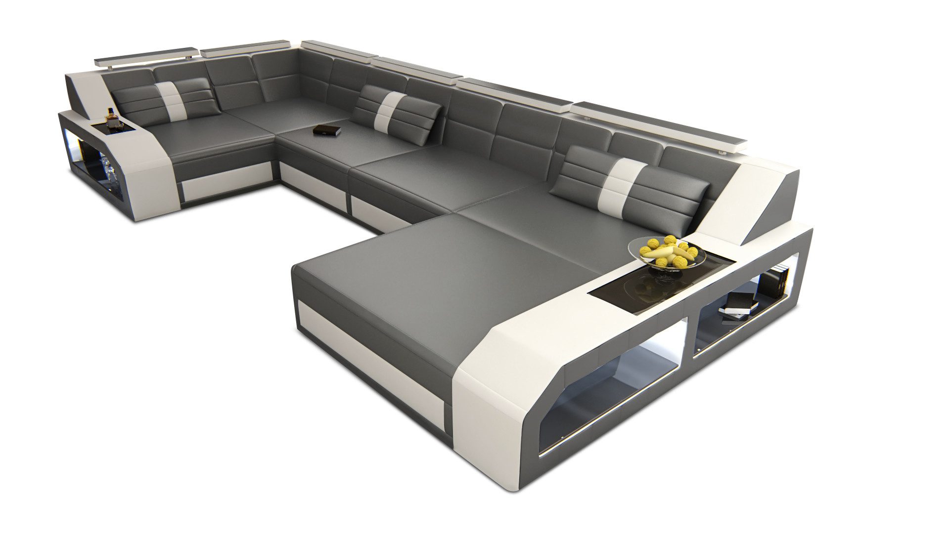 Sofa Dreams Wohnlandschaft Sofa Leder Ledercouch günstig online kaufen