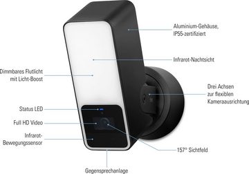 EVE Outdoor Cam (HomeKit) 2er Pack Überwachungskamera (Außenbereich, Packung, 2-tlg)