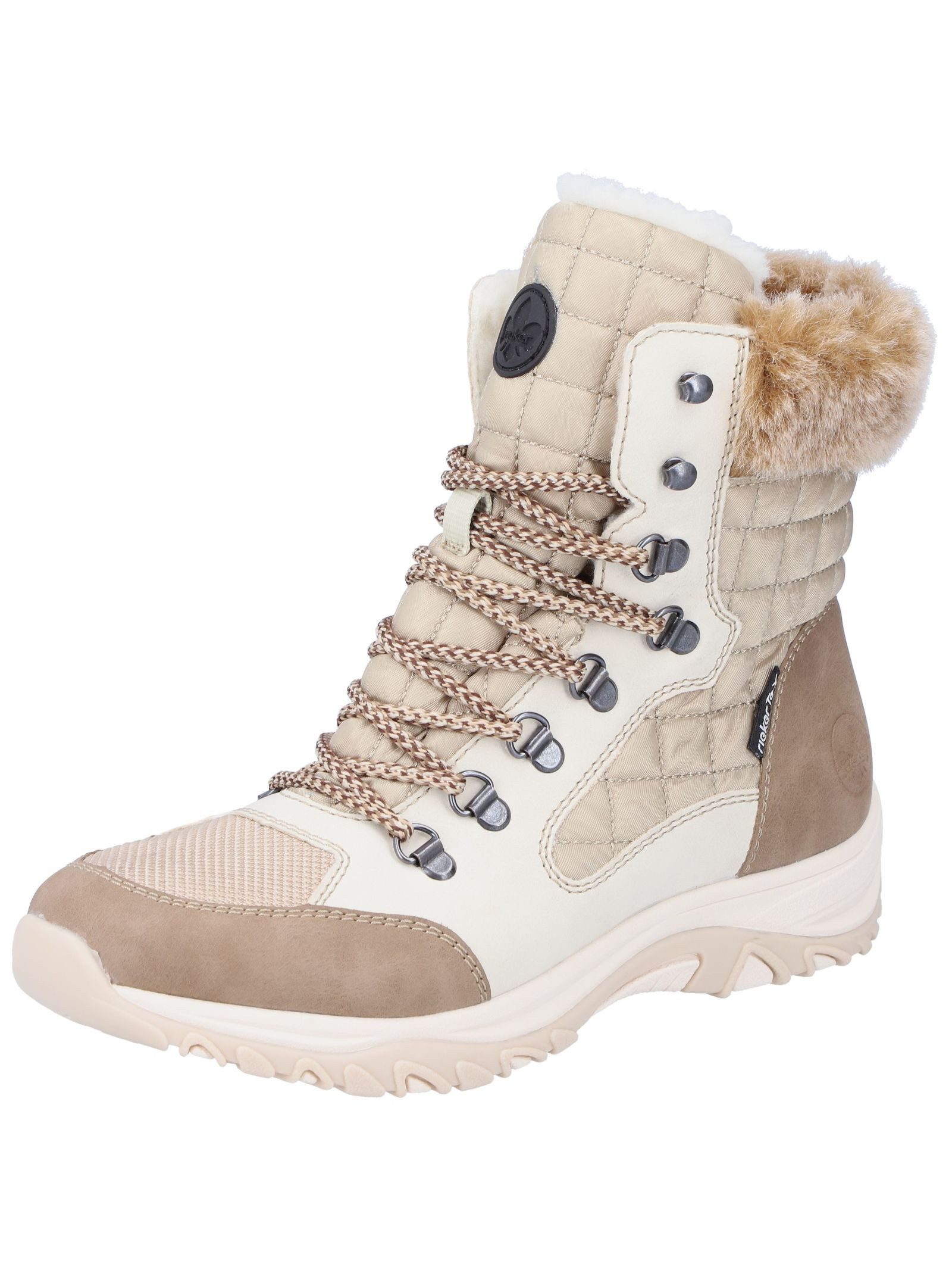 Rieker Stiefelette Lederimitat/Textil Schnürstiefelette