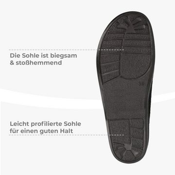 filsko Medle Damen Winter Hausschuhe Hausschuh HüttenSchuhe, aus Filz, mit Schafwolle gefüttert