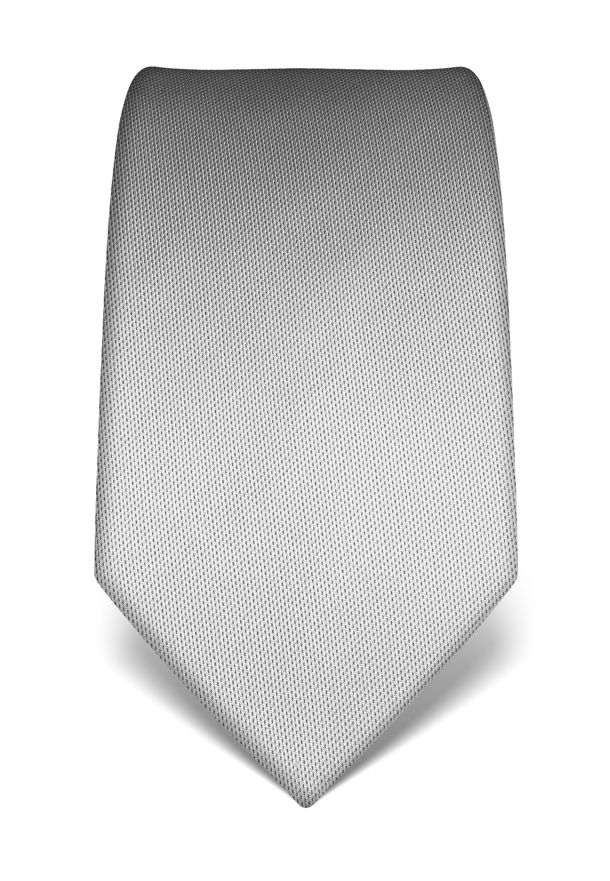 Vincenzo Boretti Krawatte strukturiert silber